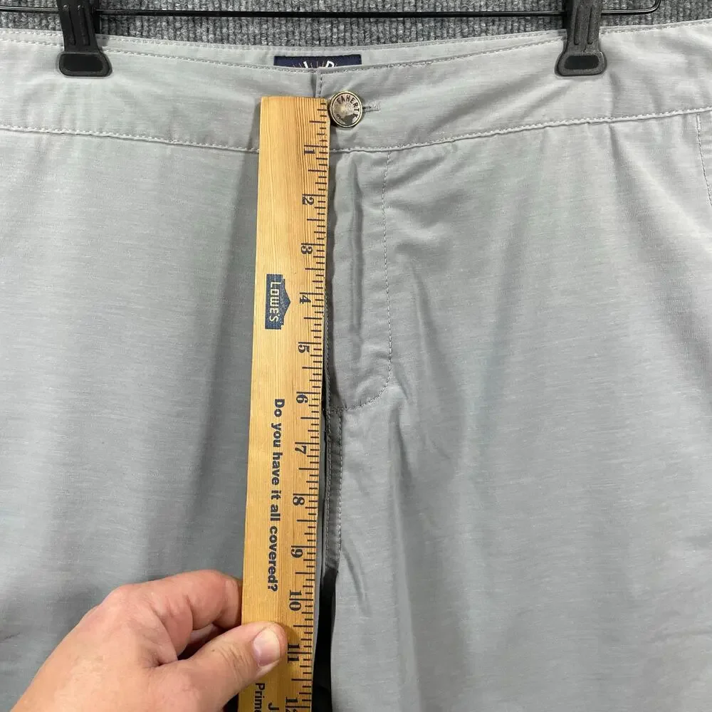 Faherty All Day Shorts Men's 36 Gray Zip Pockets Drawstring Casual Outdoors